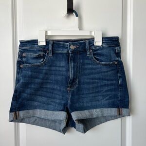 American Eagle Outfitters Blue Jean Shorts High-Waisted Stretchy